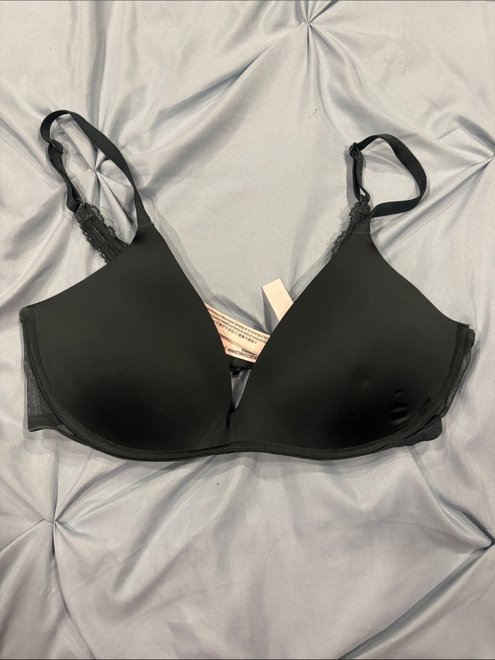 Victoria's Secret Dark Green T-Shirt Bra with Lace Trim